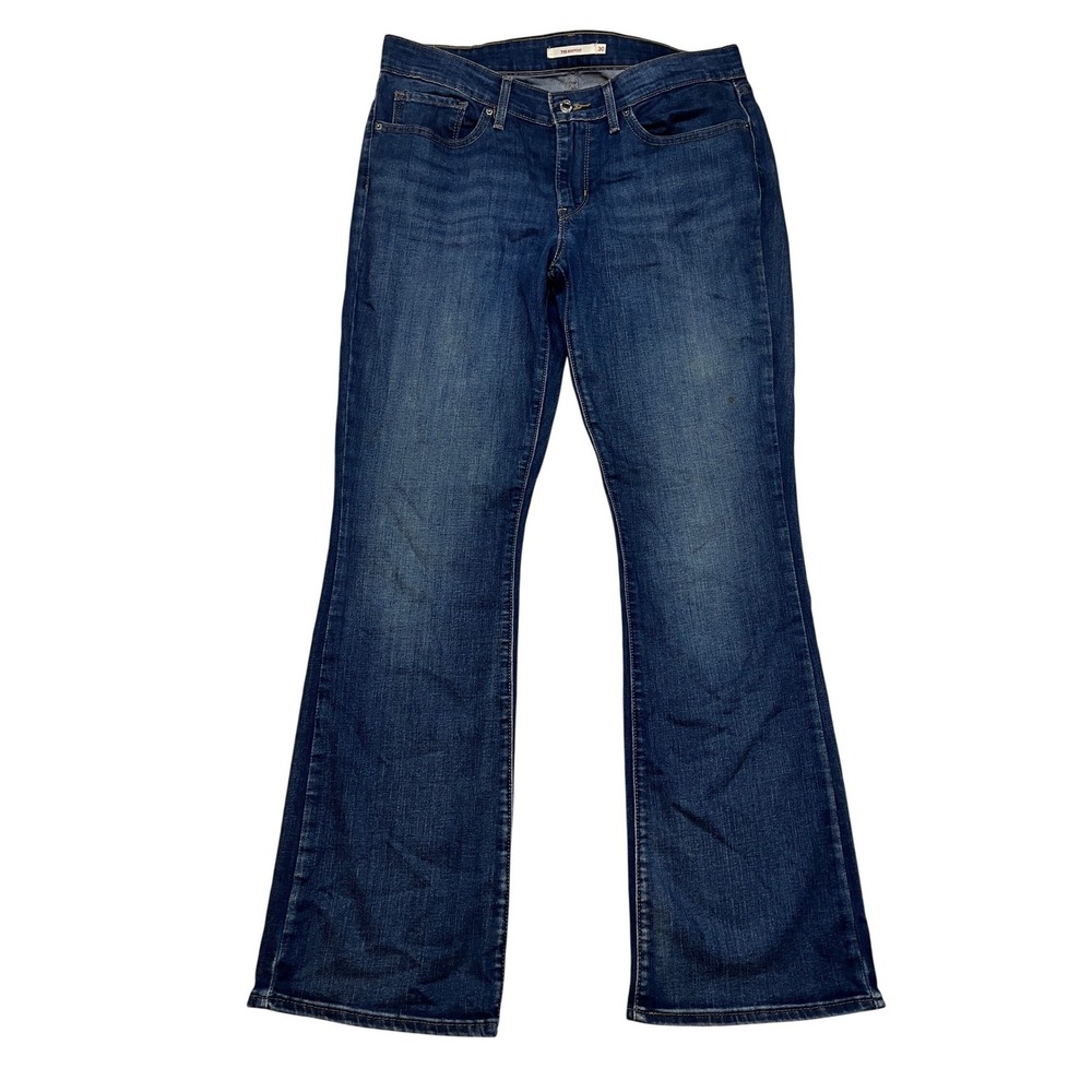 Levi's Jeans Womens 30 Blue 715 Bootcut Dark Wash Mid Rise Stretch Denim 6673